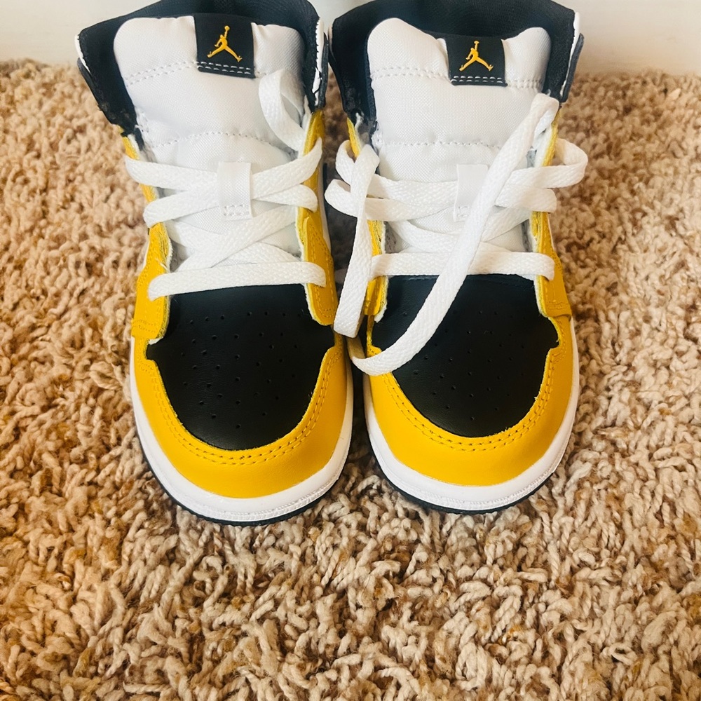 Jordan Black and White High-Top Sneakers